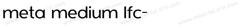 meta medium lfc字体转换